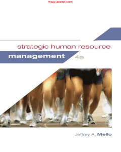 Mello (2015) Strategic Human Resource Management (2)
