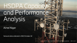 Hspa performance and capacity analysis Airtel Niger 2022 Q4 RevF