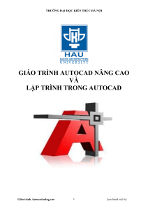 GIAO TRINH AUTOCAD NANG CAO VA LP TRINH