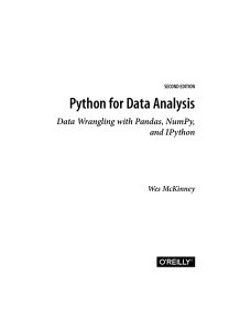 Python for Data Analysis Data Wrangling