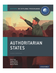 Authoritarian States Textbook Oxford