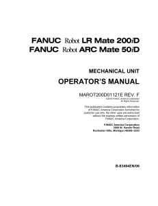 Fanuc Robot LR Mate 200iD Operators Manual
