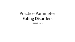JAACAP Eating Disorders Practice Parameter 2015