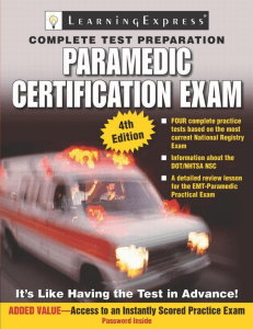 Paramedic Exam (Paramedic Certification Guide) ( PDFDrive )