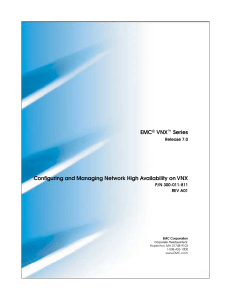Configuring and Managing Network High Availability on VNX  7.0 A01