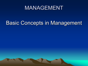01-Introduction to Basic Concepts of Management