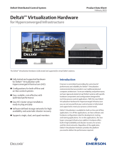 Virtualization Hardware for HCI Product Data Sheet (PDS)