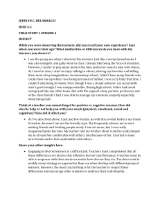 FIELD STUDY 1 EPISODE 2 - REFLECT - BULANHAGUI,JUDELYN G. BSED 4-C