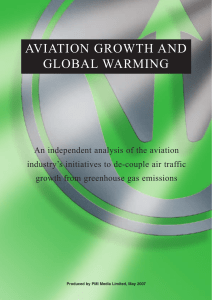 Aviation Growth & Global Warming: Industry Initiatives