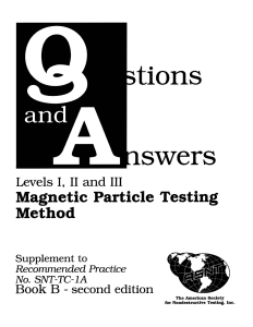 Q&A Magnetic particle inspection method