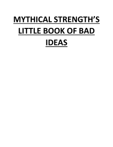 Mythical Strength - MS's Little Book of Bad Ideas