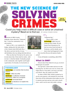 DNA Technology & Crime Solving: A New Science