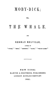 Melville  Moby Dick