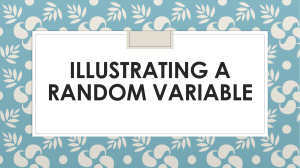 Illustrating a random variable