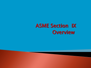 ASME Sec IX ( WPS & WQT)