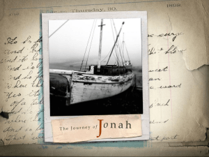 Lessons from Jonah