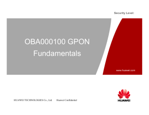 GPON-Fundamentals Huawei