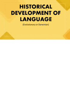 historical development of language 