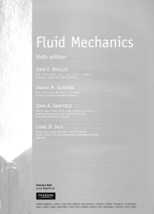 Douglas J.F., Gasoriek J.M., Swaffield J., Jack L. Fluid mechanics  6th edition