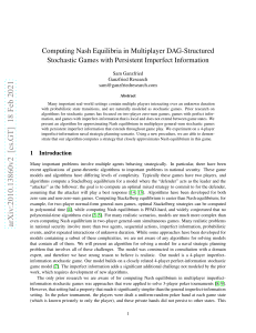 Computing Nash Equilibria in Multiplayer DAG-Structured Stochastic Games with Persistent Imperfect Information