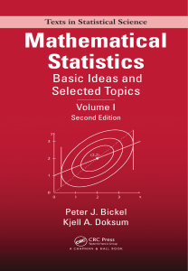 Mathematical Statistics Basic Ideas and Selected Topics Volume I (Peter J. Bickel, Kjell A. Doksum) (Z-Library)