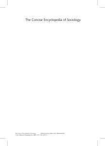 Ritzer & Ryan (ed.) (2011). The Concise Encyclopedia of Sociology-Wiley-Blackwell (2011)