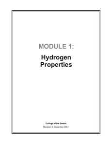 hydrogen properties