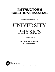 University Physics with Modern Physics 15th Edition Solution