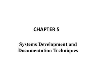 AIS CH5 (Systems Development and Documentation Techniques)