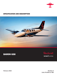 Baron G58 Aircraft Specification & Description