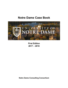 2017 Notre Dame Case Book