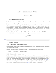 Introduction to Python Lab Manual