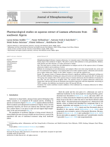 Pharmacological studies on aqueous extract of Launaea arborescens from