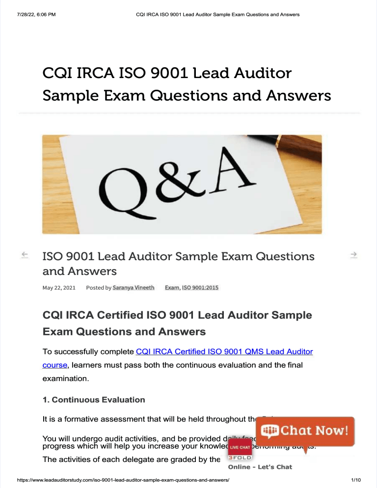 cqiircaiso9001leadauditorsampleexamquestionsandanswers compress