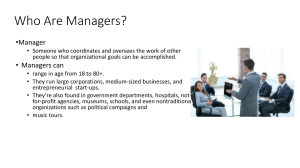 Management Roles, Functions & Theories Presentation