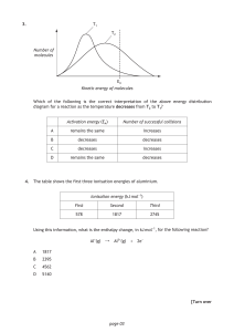 High School Chemistry Exam Paper