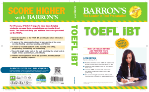 Barron's TOEFL iBT (14th Ed)(gnv64)
