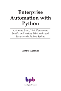 Enterprise Automation with Python