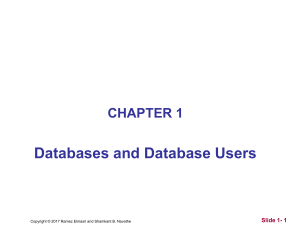 ch01 - Databases and Database Users