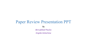 Paper Review Presentation PPT