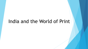 India and the World of Print