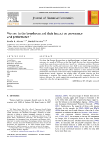 Leitura 1 - Women in the boardroom and their impact on governance and perfomance