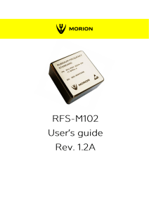 USERS GUIDE RFS M102 Rev.1.2A 10082020