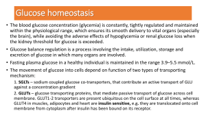 Glucose Homeostasis & Diabetes: Organs, Hormones, Diagnosis