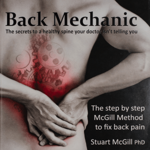 Back Mechanic: Fix Back Pain with McGill Method