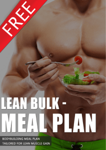 Lean Bulk Meal Plan: Muscle Building Guide