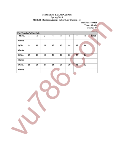 mgt611 mid term 1 www.vu786.com