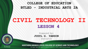 CIVIL TECHNOLOGY -TOPIC 4
