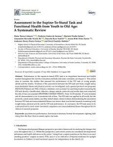 2020 Assessment in the Supine-To-Stand Task and Functional Health from Youth to Old Age A Systematic Review