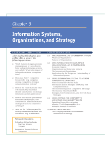 Information Systems, Organizations, and Strategy